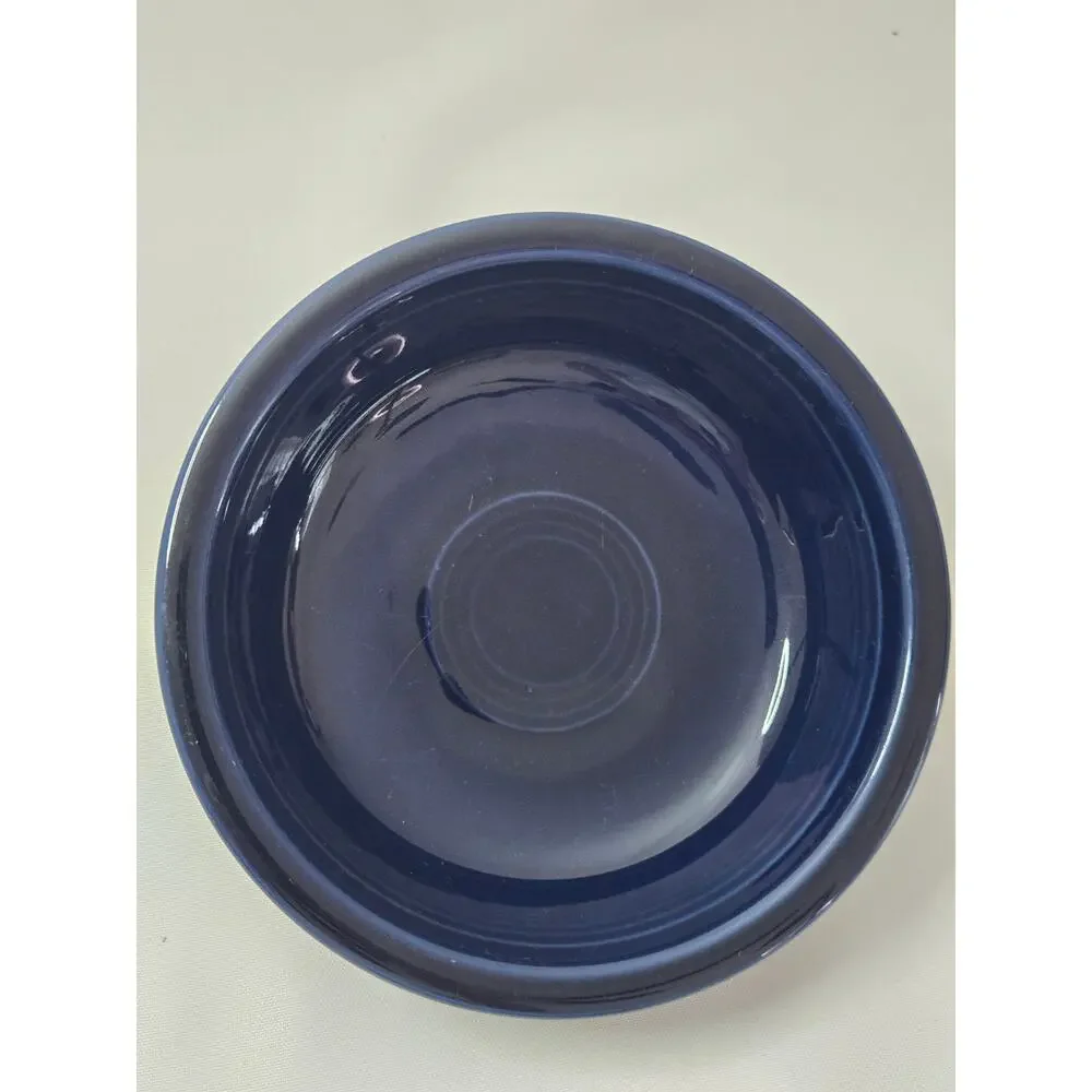 Fiestaware HLC Vintage Cobalt Blue and Peacock Cereal/Salad Bowls